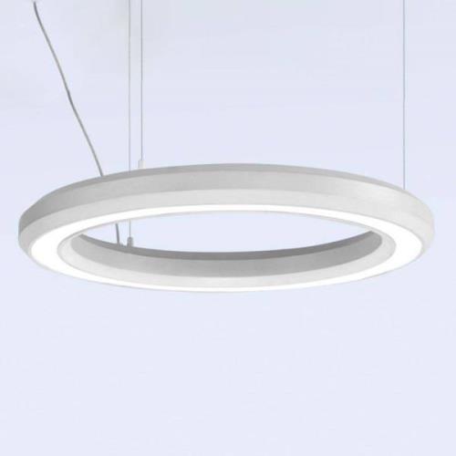 LED hanglamp Materica bodem Ø 60 cm wit