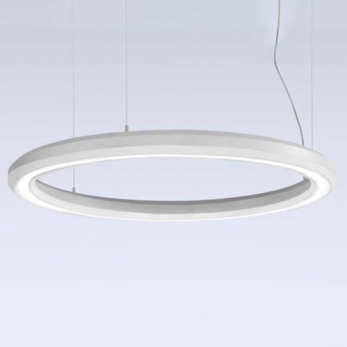 LED hanglamp Materica bodem Ø 90 cm wit