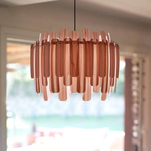 LZF Maruja houten hanglamp, roze