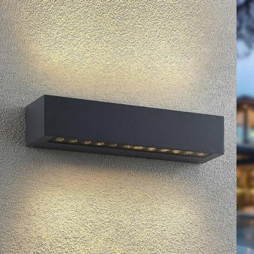 Arcchio Miraz LED buitenwandlamp, donkergrijs