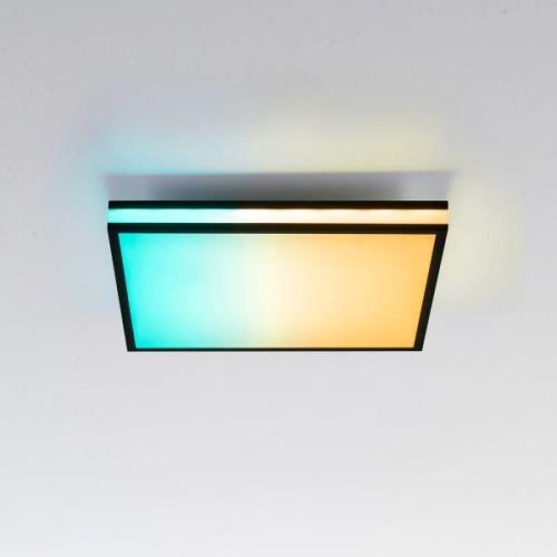 LED plafondlamp Mario, CTT, RGB, 45x45cm, zwart