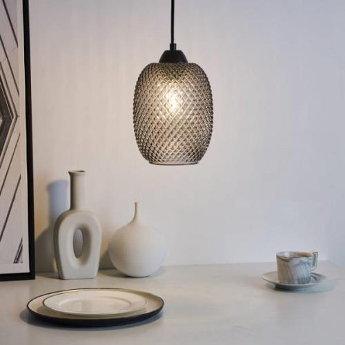 Pauleen Glamour hanglamp van gerookt glas