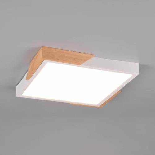 LED plafondlamp Meta, 31,5x31,5cm, 3.000K, wit