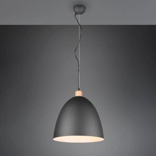 Hanglamp Jagger, 1-lamp, Ø 40 cm, zwart