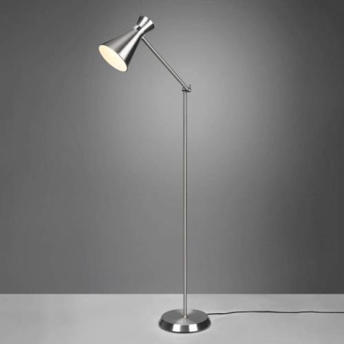 Vloerlamp Enzo, hoogte 150 cm, nikkel