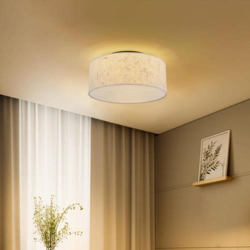 Plafondlamp Aston, Ø 50 cm, kurkoptiek