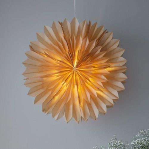 Decoratie ster Solina, hangend, amber, Ø 60 cm