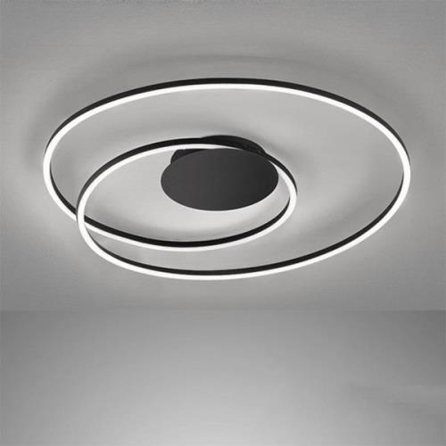 LED plafondlamp Holy Ø 49cm zand zwart