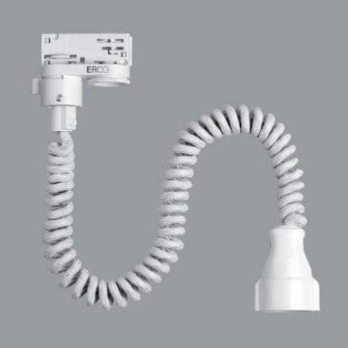 ERCO 3-fase verloopkabel Schuko stopcontact, wit