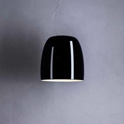 Prandina Notte S3 hanglamp, zwart/wit