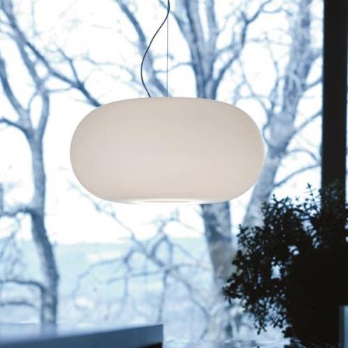 Prandina Over S5 hanglamp, opaal wit, Ø 42 cm