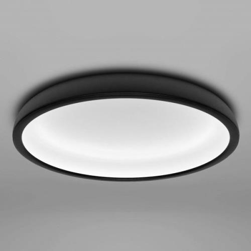 LED plafondlamp Reflexio, Ø 46cm, zwart