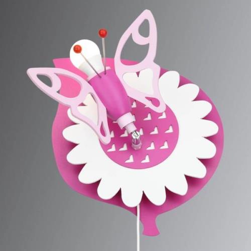 Wandlamp Vlinder voor kinderkamer, 1-lamp