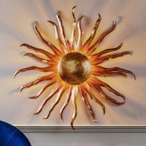 Fascinerende wandlamp SONNE GOLD GIGANTE