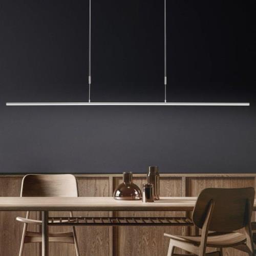 BANKAMP Slim hanglamp ZigBee dimbaar 128cm nikkel