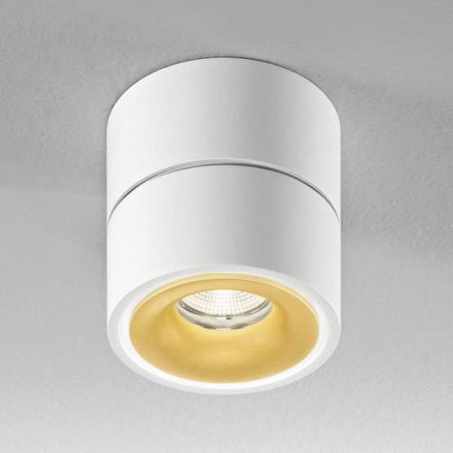 Egger Clippo S LED plafondspot, wit-goud