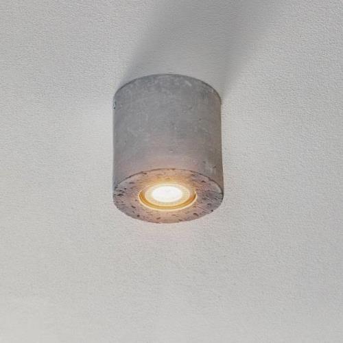 Plafondlamp Ara als betonnen cilinder Ø 10cm