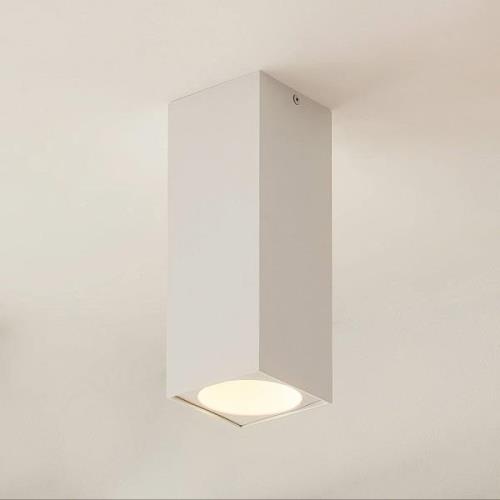 Arcchio Hinka plafondlamp, hoekig, 25,4 cm wit