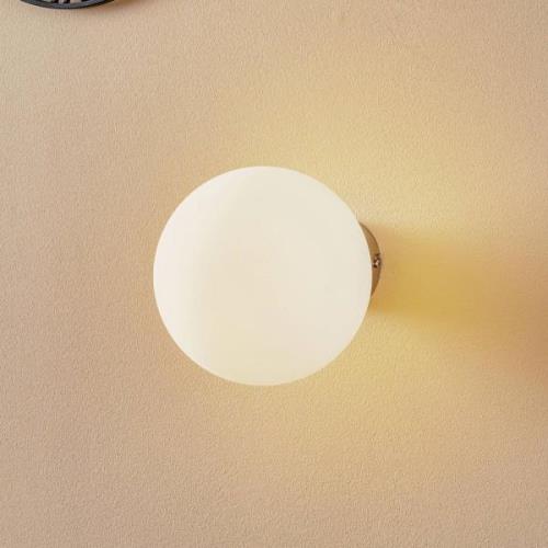 Wandlamp Ball, wandhouder chroom