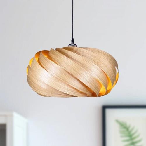 Gofurnit Quiescenta hanglamp, eiken, Ø 45 cm