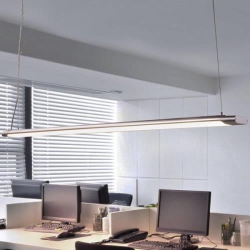 LED hanglamp Vinca, lengte 120 cm, wit/zilver