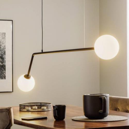 Hanglamp Pure, 2-lamps, zwart