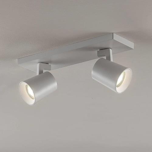 Arcchio Iavo plafondspot, hoekig, wit, 2-lamps