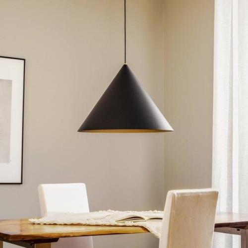 Metalen hanglamp Zenith L in zwart