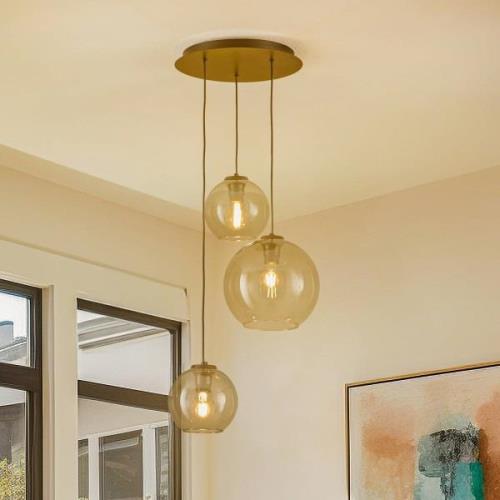 Vetro hanglamp van glas, 3-lamps