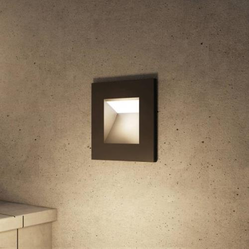 Arcchio Zamo wand inbouwlamp, zwart, G9, IP65