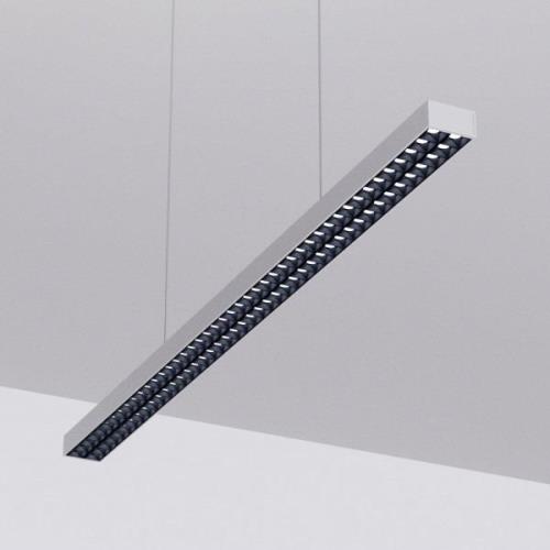 LED hanglamp Jolinda voor kantoor, zilver