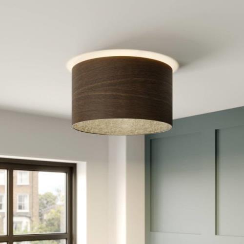 Envostar Veneer plafondlamp gerookt eiken Ø 40cm