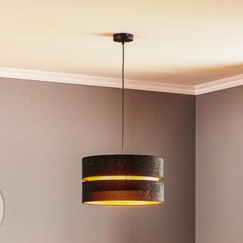 Hanglamp Golden Duo, zwart/goud, Ø40cm, 1-lamp