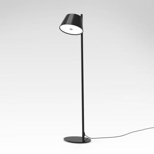 MARSET Tam Tam vloerlamp, 1-lamp, mat, zwart