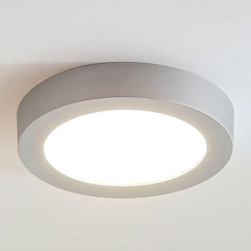 LED plafondlamp Marlo zilver 3000K rond 25,2cm