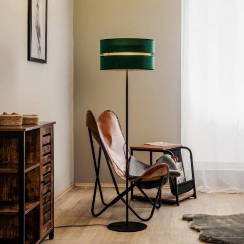 Vloerlamp Duo, groen/goud, Ø 40 cm 1-lamp