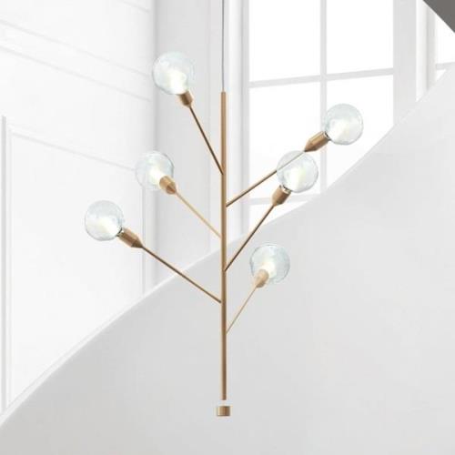 Modo Luce Baobab hanglamp 6-lamps mat goud