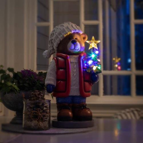 LED sfeerlamp teddybeer v. binnen batterijvoeding