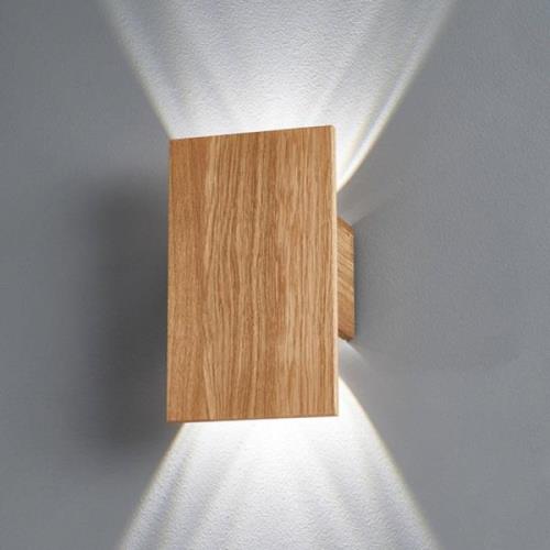 LED wandlamp Shine-Wood eiken 4XLED 15x25cm