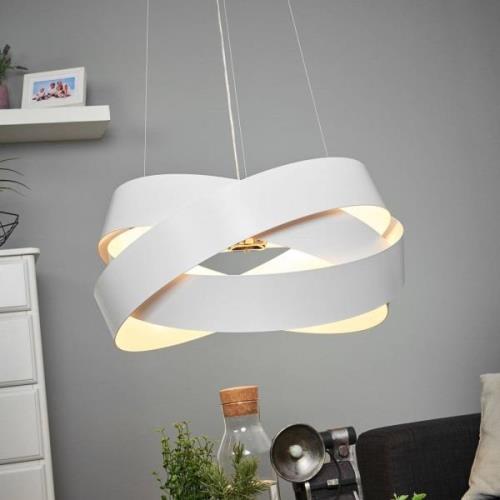 Pura hanglamp in wit, 60cm, 8x G9