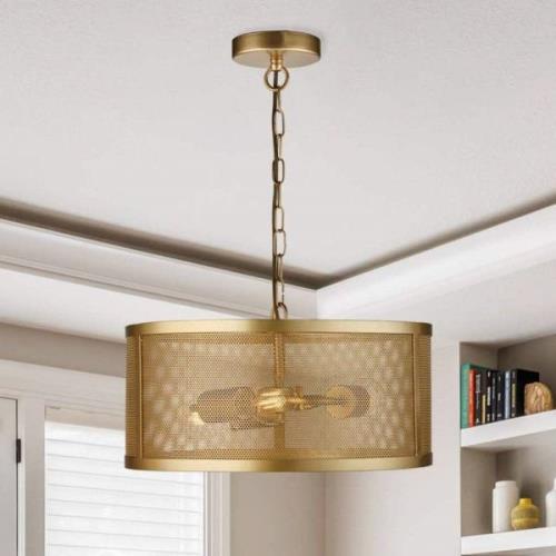 Hanglamp Fishnet, goud Ø 45 cm