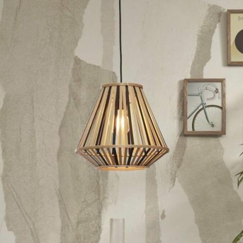 GOOD & MOJO Merapi hanglamp 30x30 naturel/zwart