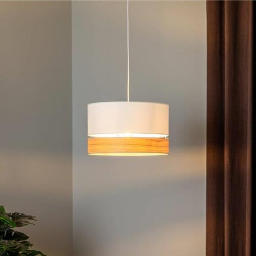 Euluna Levo hanglamp, Ø 40 cm, essen/ecru