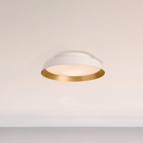 LED buiten plafondlamp Boop! Ø37cm wit/goud