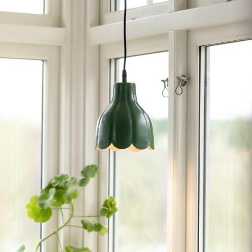 PR Home Tulippa hanglamp Ø 17 cm, groen, stekker