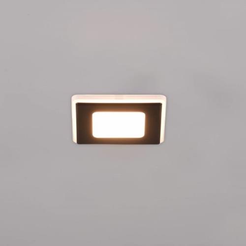 LED inbouwlamp Nimbus IP44 8,5x8,5cm 830 zwart