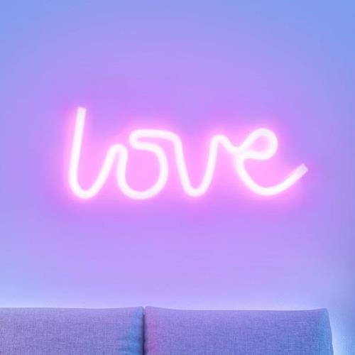 LED wandlamp Neon Love, USB