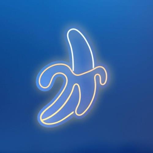 LED wandlamp Neon Banane, USB