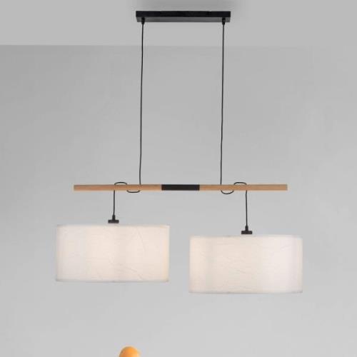 Hanglamp Green Sofie papieren kappen 2-lamps