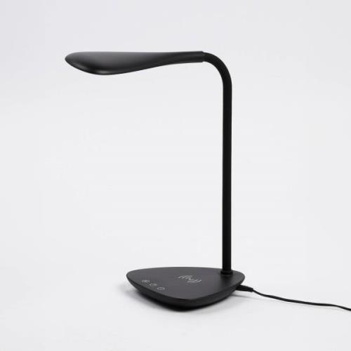 Aluminor Tom Qi LED bureaulamp CCT zwart